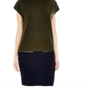 Joe Fresh Dress Green Top Navy Bottom. Size M
